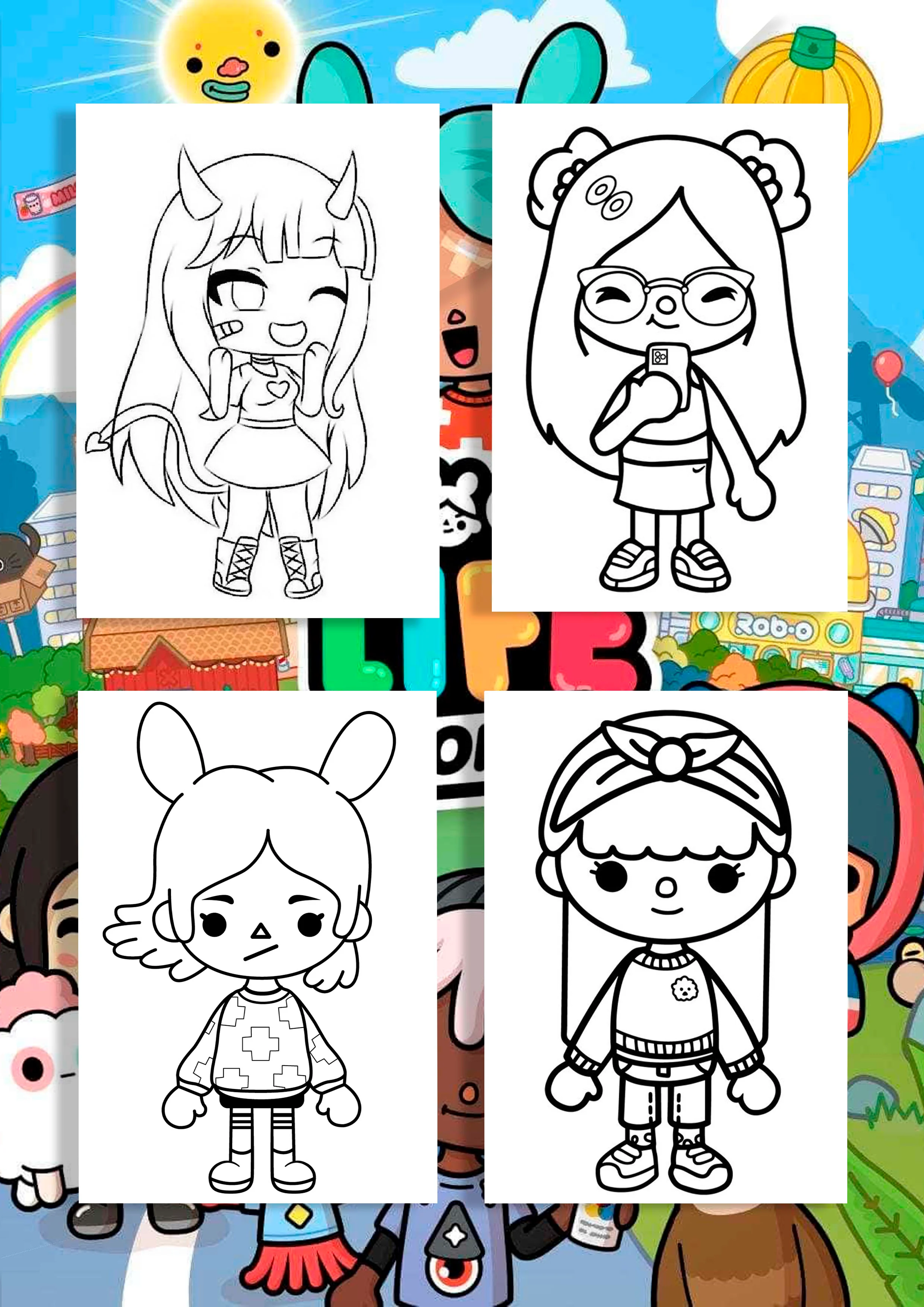 Toca Boca coloring pages printable