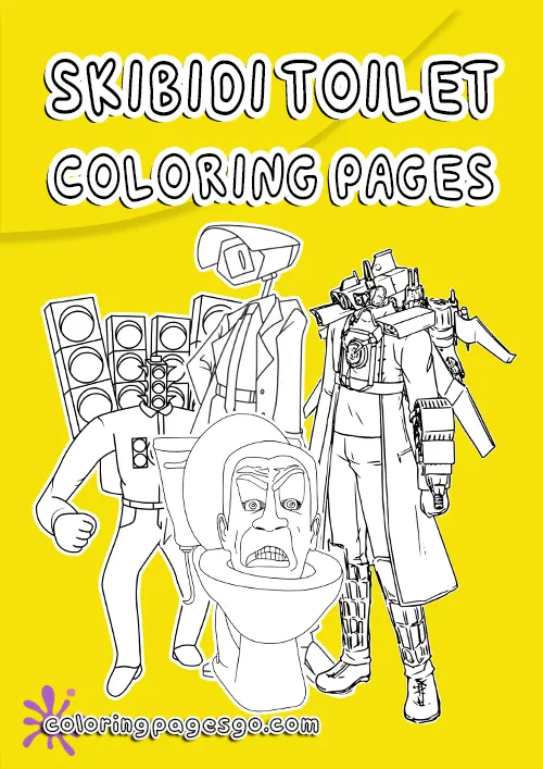 Skibidi Toilet coloring pages printable