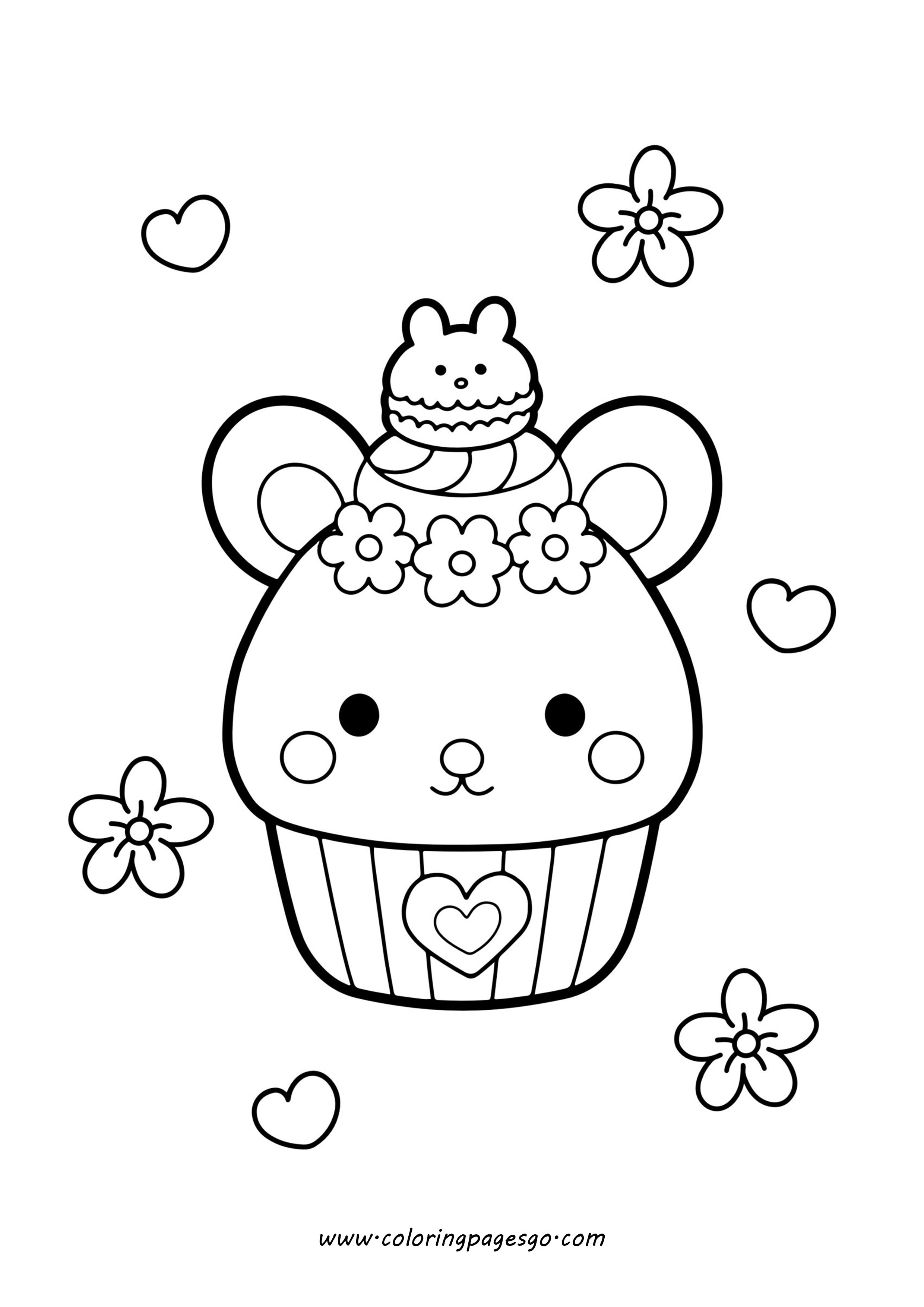 Kawaii Cute Cupcake Mouse