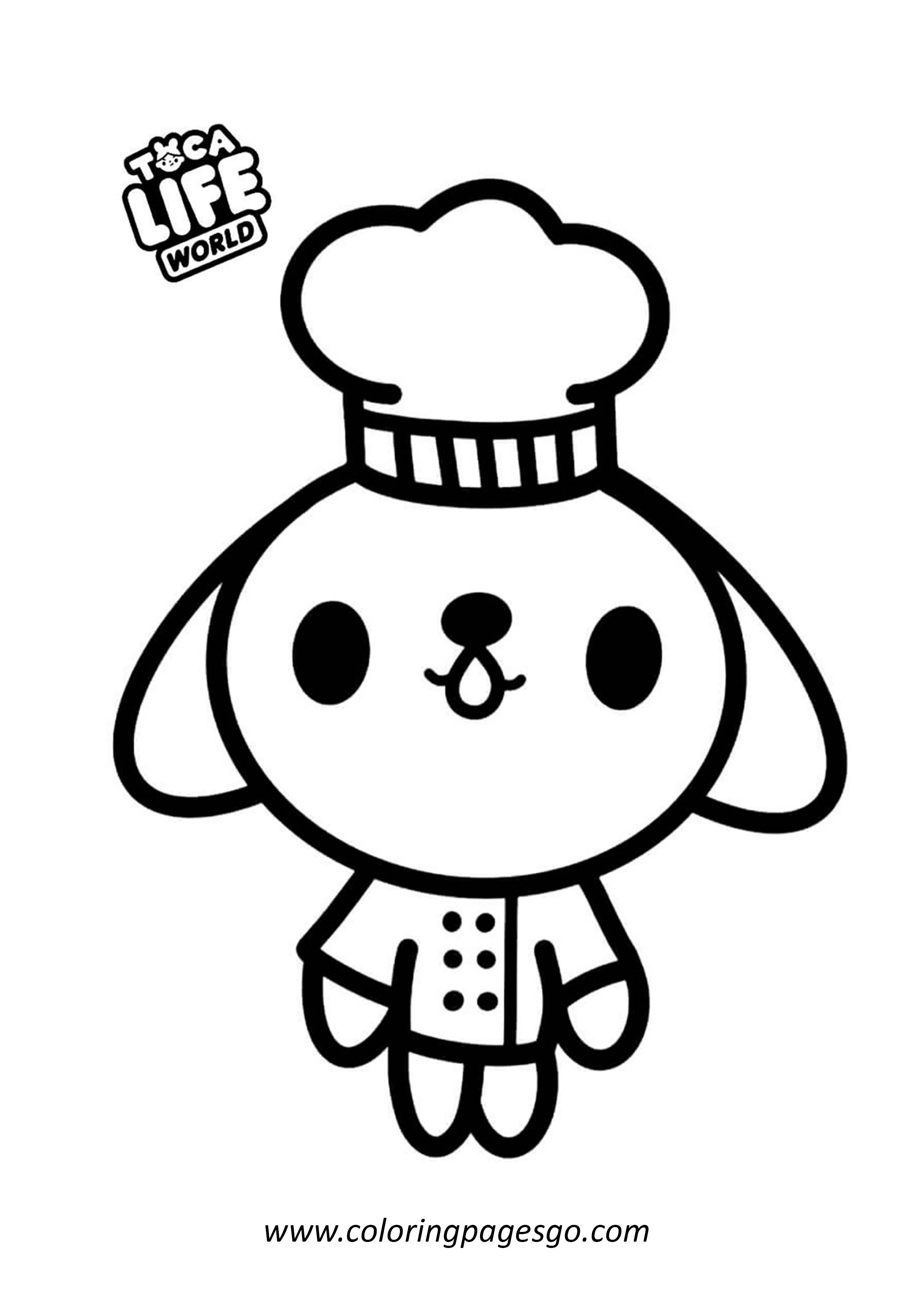 Chef Puppy Toca Boca Template