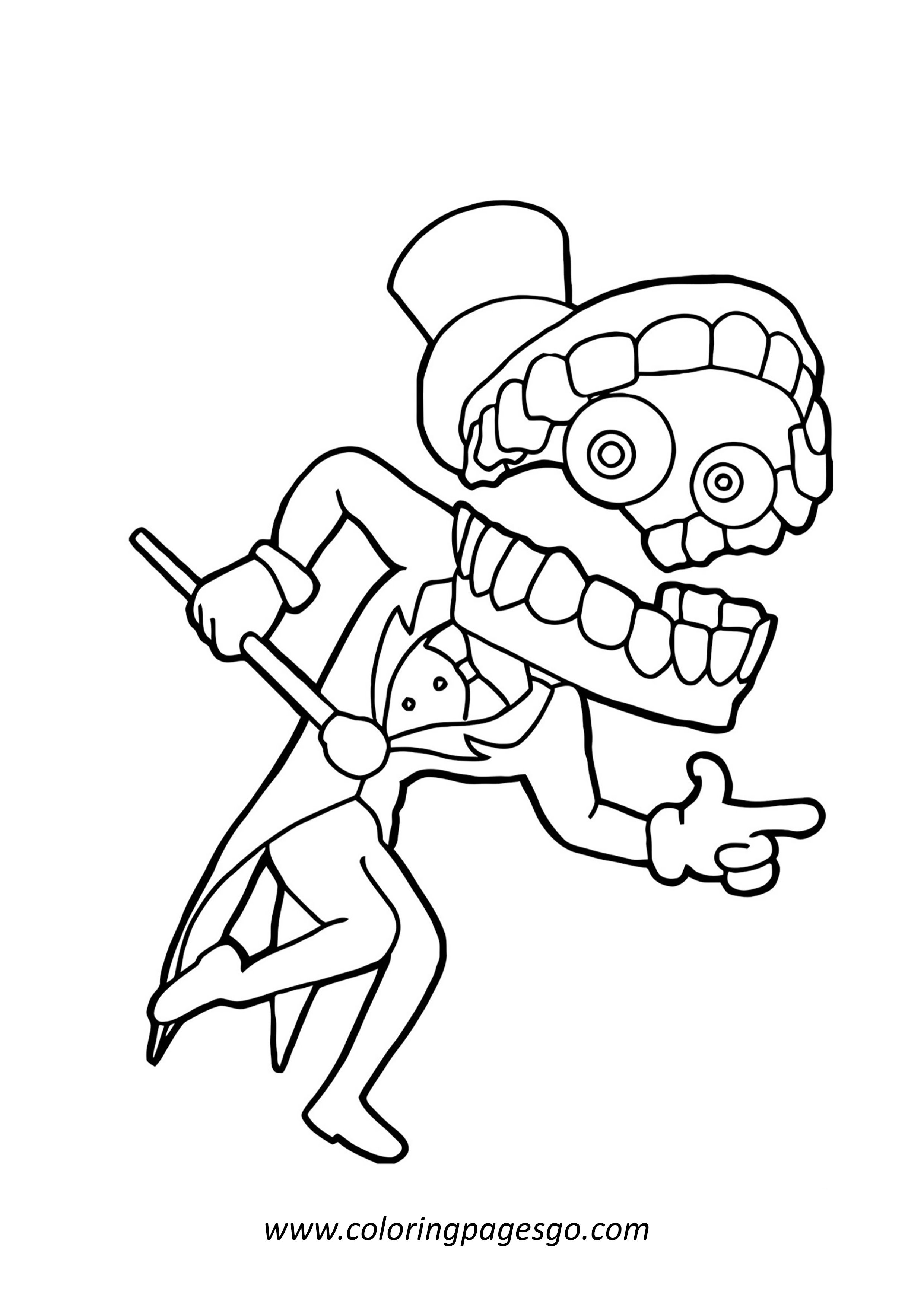 Dancing Caine The Amazing Digital Circus Coloring Page Printable