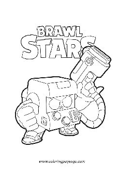 Bit Brawl Stars coloring page