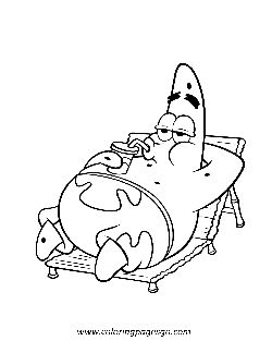 Patrick Spongebob coloring page