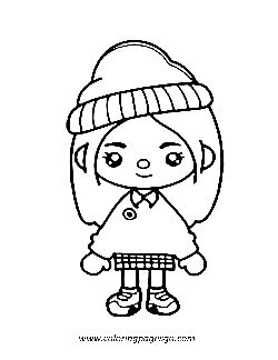 Dress For A Walk Toca Boca coloring page