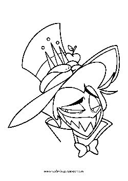 Lucifer Hazbin Hotel coloring page