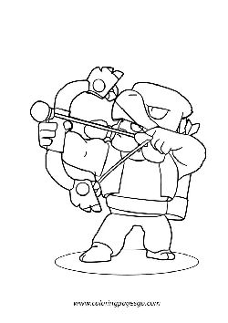 Bo Brawl Stars coloring page