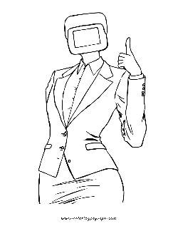 Normal Camerawoman coloring page