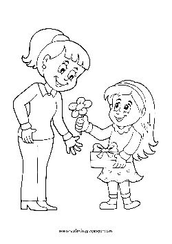 Happy mothers day Gift for mom coloring page