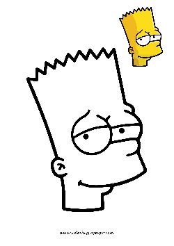 Bart Simpson coloring page