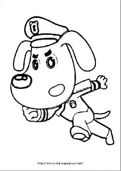 Sheriff Labrador coloring page