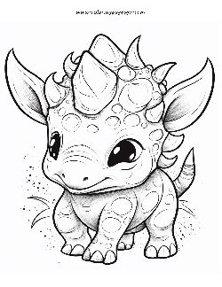 Baby Dinosaur coloring page